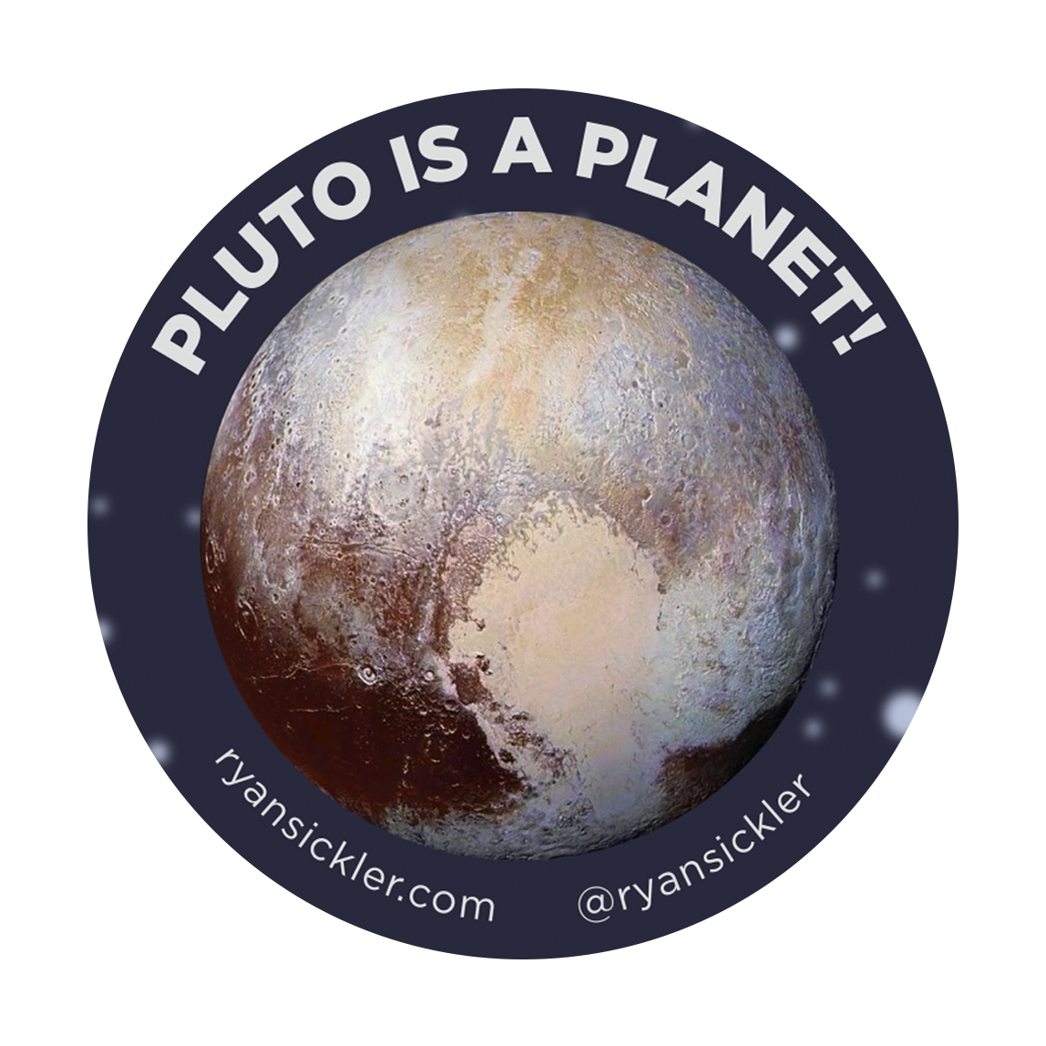 Pluto Is A Planet Sticker