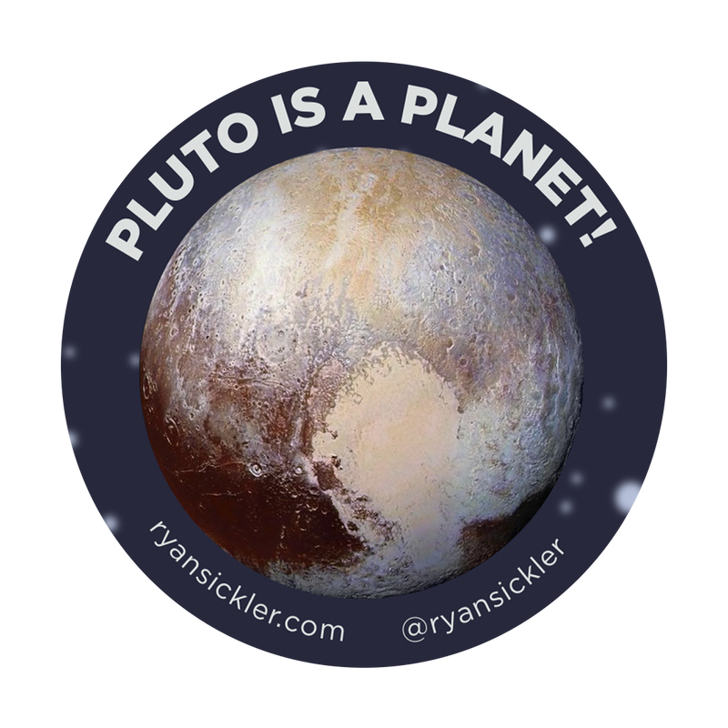 Pluto Is A Planet Sticker